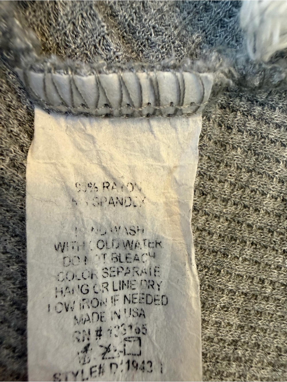 Altar’d State Gray Hooded Waffle Knit Hooded Tunic Top Mini Dress Fringe Hem M - Picture 6 of 7